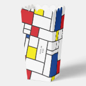 Mondrian Minimalistische Geometrische De-Stijl-Mod Geschenkschachtel (Rückseite)