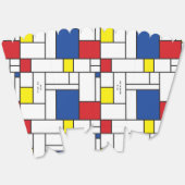 Mondrian Minimalistische Geometrische De-Stijl-Mod Geschenkschachtel (Ungeklappt)