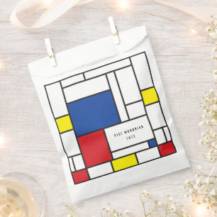 Mondrian Minimalistische Geometrische De-Stijl-Mod Geschenktütchen