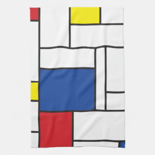 Mondrian Minimalistische Geometrische De Stijl Mod Geschirrtuch