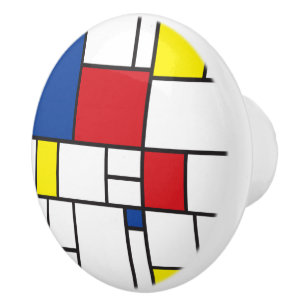 Mondrian Minimalistische Geometrische De Stijl Mod Keramikknauf
