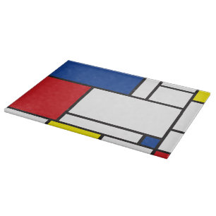 Mondrian Minimalistische Geometrische De-Stijl-Mod Schneidebrett