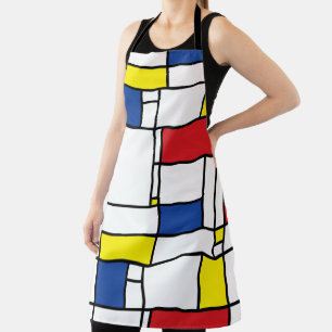 Mondrian Minimalistische Geometrische De-Stijl-Mod Schürze