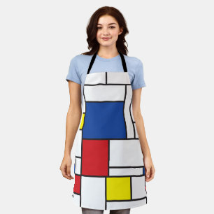 Mondrian Minimalistische Geometrische De-Stijl-Mod Schürze