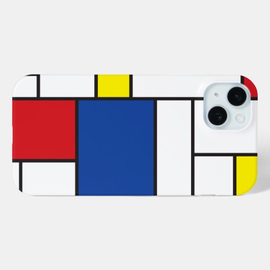 Mondrian Minimalistische Kunst Case-Mate iPhone Hülle (Rückseite (Horizontal))