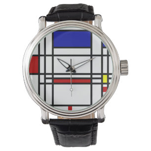 Mondrian Modern Art Armbanduhr