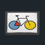 Mondrian Modern Art Bicycle Geldbeutel Trifold Geldbörse<br><div class="desc">Das perfekte Portemonnaie für alle, die Fahrrad fahren und ein sauberes, modernes Design lieben. Das Design ist eine vom Künstler Mondrian inspirierte Grafik eines klassischen Fahrrads und seine geometrische abstrakte Arbeit mit festen Farbblöcken in den Rädern. Die Farben sind blau, gelb und rot. Großartiges Geschenk für Radmuttern. Sie können die...</div>