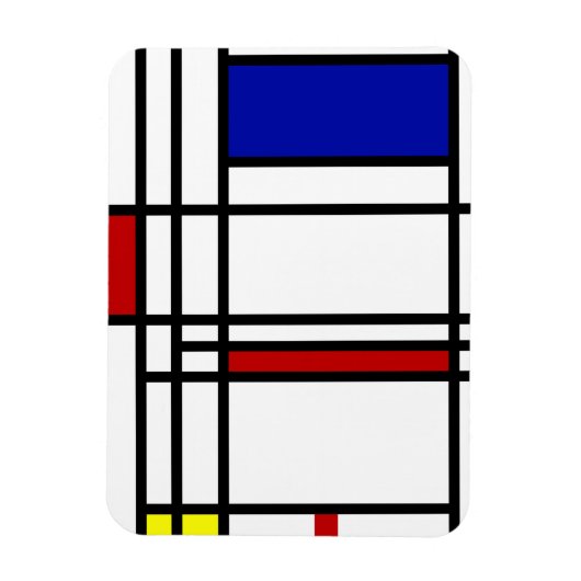 Mondrian Modern Art Magnet (Vertikal)