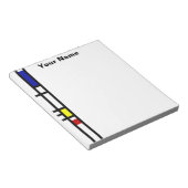 Mondrian Modern Art Notizblock (angewinkelt)