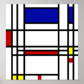 Mondrian Modern Art Poster (Vorne)