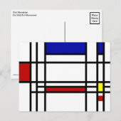 Mondrian Modern Art Postkarte (Vorne/Hinten)