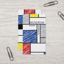 Mondrian Modern Simple Art Minimalistisch Scribble