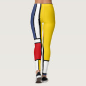 Mondrian  moderne geometrische Stilkunst. Leggings (Rückseite)