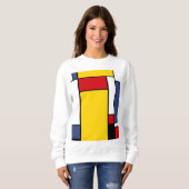 Mondrian moderne geometrische Stilkunst. Sweatshirt (Vorne ganz)