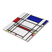 Mondrian moderne Kunst Fliese (Seite)
