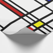 Mondrian moderne Kunst Geschenkpapier (Ecke)