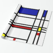 Mondrian moderne Kunst Geschenkpapier (Ungerollt)