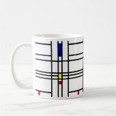 Mondrian moderne Kunst Kaffeetasse (Links)