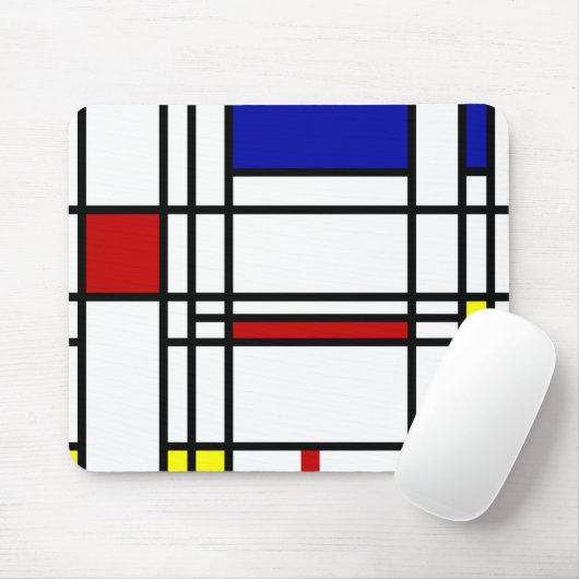Mondrian moderne Kunst Mousepad (Mit Mouse)