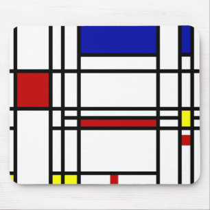 Mondrian moderne Kunst Mousepad