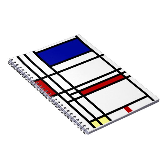 Mondrian moderne Kunst Notizblock (Rechte Seite)