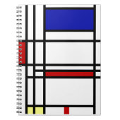 Mondrian moderne Kunst Notizblock (Vorderseite)