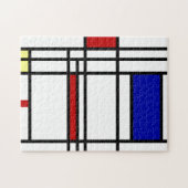 Mondrian moderne Kunst Puzzle (Horizontal)