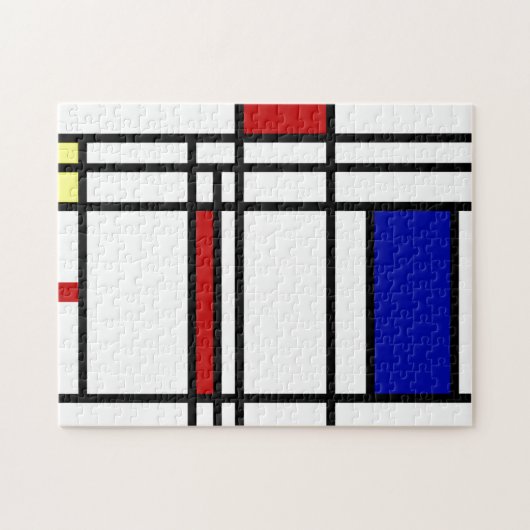 Mondrian moderne Kunst Puzzle (Horizontal)