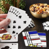 Mondrian moderne Kunst Spielkarten (In Situ)