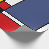 Mondrian  Moderner Geometrischer Stil Geschenkpapier (Ecke)