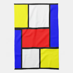 Mondrian-Muster Handtuch