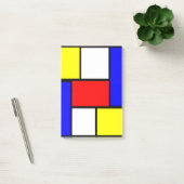 Mondrian-Muster Post-it Klebezettel (Büro)