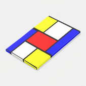Mondrian-Muster Post-it Klebezettel (angewinkelt)