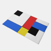 Mondrian Neoplasticism Fußmatte (Schrägansicht)