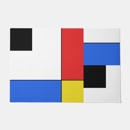 Mondrian Neoplasticism Fußmatte (Vorderseite)