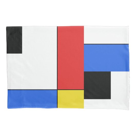 Mondrian Neoplasticism Kissenbezug (Vorderseite)