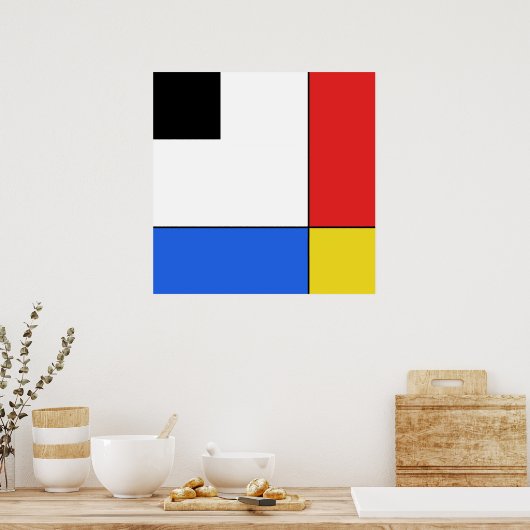 Mondrian Neoplasticism Poster (Küche)