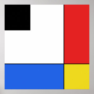 Mondrian Neoplasticism Poster