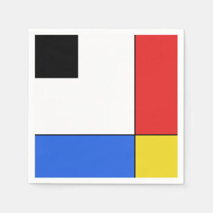 Mondrian Neoplasticism Serviette