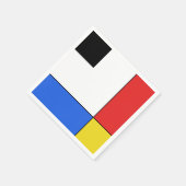 Mondrian Neoplasticism Serviette (Ecke)