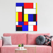 Mondrian No. 42 Leinwanddruck (Insitu (Wohnzimmer))