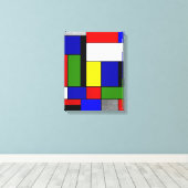Mondrian No. 4 Leinwanddruck (Insitu (Holzboden))