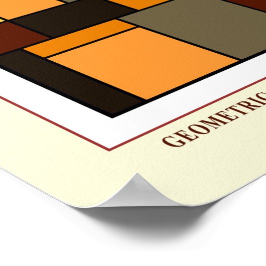 Mondrian No. 71 EP-Poster Poster (Ecke)