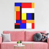 Mondrian No. 9 Leinwanddruck (Insitu (Wohnzimmer))