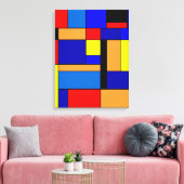 Mondrian Nr. 2 Leinwanddruck (Insitu (Wohnzimmer))