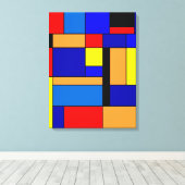 Mondrian Nr. 2 Leinwanddruck (Insitu (Holzboden))