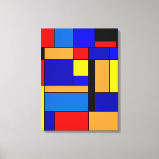 Mondrian Nr. 2 Leinwanddruck (Vorderseite)