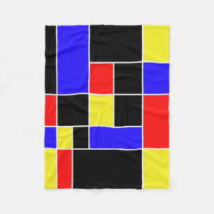 Mondrian Nr. 45 Fleecedecke