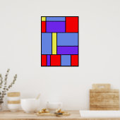 Mondrian Nr. 482 Poster (Küche)