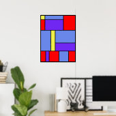 Mondrian Nr. 482 Poster (Heimbüro)